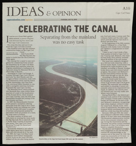 "Celebrating the Canal," Cape Cod Times, July 16, 2009