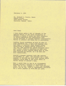 Letter from Mark H. McCormack to Richard J. Ferris