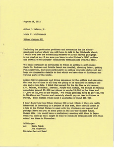 Memorandum from Mark H. McCormack to Arthur J. Lafave