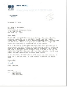 Letter from Curt Viebranz to Mark H. McCormack