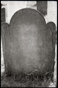 Gravestone for Mary Goodrich (1798), Wethersfield Village Cemetery