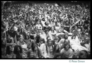 Audience at the Winterland Ballroom during the Ram Dass 'marathon'