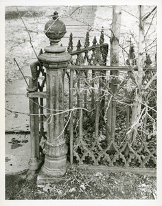 Conkey-Stevens house gate post