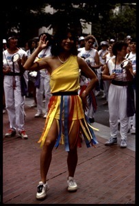 Majorette and Sistah Boom contingent at the San Francisco Pride Parade