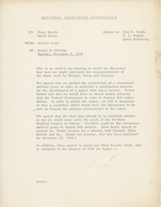 Memorandum from Marcel C. Durot to Elmer C. Bartels and David Barrie