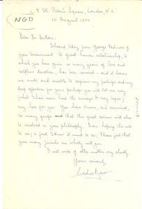 Letter from Cedric Dover to W. E. B. Du Bois