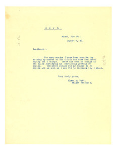Letter from Elmer A. Watt to Crisis