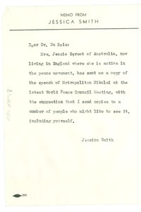 Memorandum from New World Review to W. E. B. Du Bois