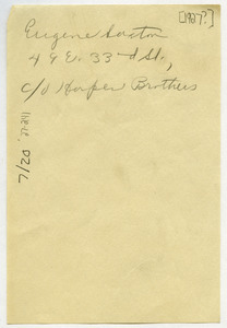 Address of Eugene Saxton