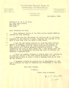 Letter from R. E. G. Armattoe to W. E. B. Du Bois
