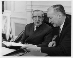 Frank L. Boyden sitting with Benjamin Ricci