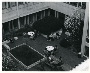 Whitmore Administration Building courtyard