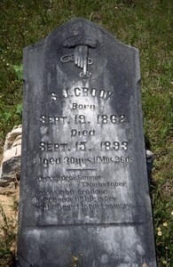 Shiloh Cemetery (Mississippi) gravestone
