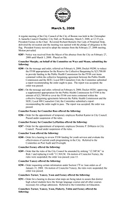 City Council meeting minutes