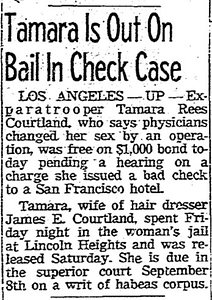 Tamara Is Out On Bail In Check Case