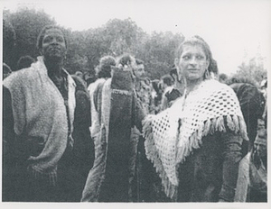 A Photograph of Marsha P. Johnson and Sylvia Rivera at an Outdoor Gathering