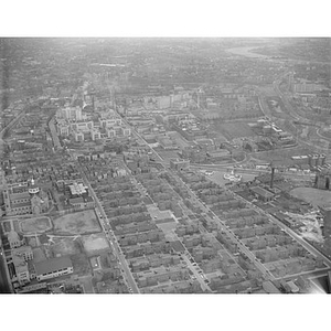 Roxbury, Huntington Avenue and Longwood Avenue section, Boston State Teachers, Boston Latin School, English High School, Harvard Medical, Children's Hospital, Sears and Roebuck, project, Boston, MA