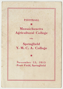 Massachusetts Agricultural College vs. Springfield College (Nov. 13, 1915)