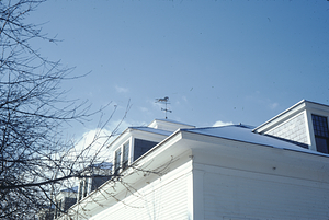 Northeast corner of Carriage House roof.
