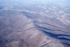Oblique aerial photos accompanying 22 Dec 1994 Col-East air photo mission. 17. West side of Taconic Range Crest in North Petersburgh, NY.