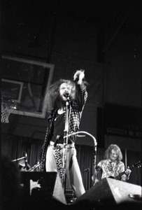 Jethro Tull in concert at the Springfield Civic Center: Ian Anderson (vocals) and Martin Barre (guitar)