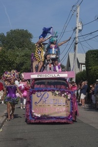 Parade float for Priscilla, Queen of the Cape : Provincetown Carnival parade