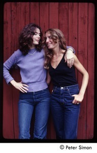 Catherine Blinder and unidentified woman, Tree Frog Farm Commune