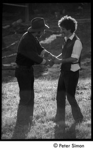 Stephen Diamond (left) and Peter Gould, Montague Farm Commune