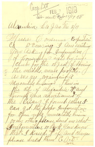 Letter from unidentified correspondent to Editor of the Crisis [fragment]