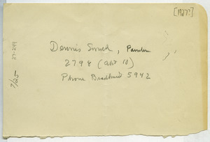 Address of Dennis Smith
