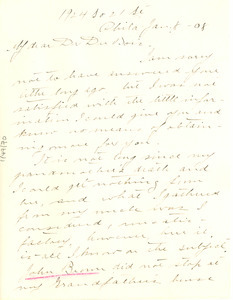 Letter from Meta Vaux Warrick to W. E. B. Du Bois