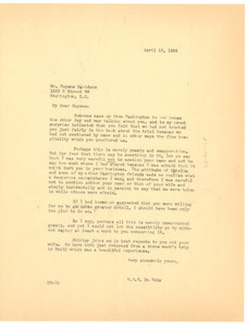 Letter from W. E. B. Du Bois to Eugene Davidson