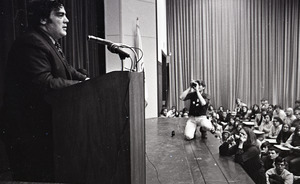 Jimmy Breslin speaking at Boston University