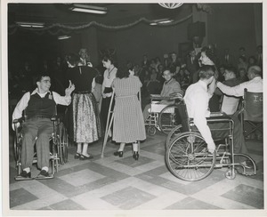 Clients dancing at Sadie Hawkins Day dance