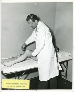 Dr. David Gurewitsch with a patient