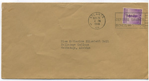 Letter from W. E. B. Du Bois to Katherine Bell