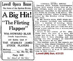 A Big Hit! "The Flirting Flapper" with Howard Blair