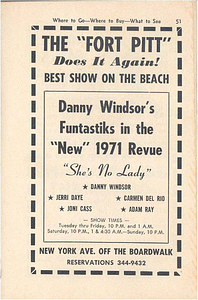 Danny Windsor’s Funtastiks in the “New” 1971 Revue “She’s No Lady”