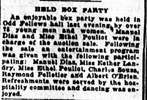 "Held Box Party" - Lowell Sun article