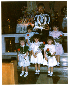 Manuel and his grandchildren at Saint Anthony's