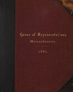 House of Representatives, Massachusetts, 1881