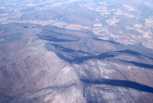 Oblique aerial photos accompanying 22 Dec 1994 Col-East air photo mission. 25. Taconic Crest. North Pownal, VT.