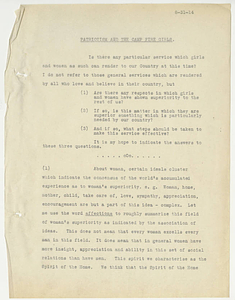 Patriotism and the Camp Fire Girls, by Luther Gulick (August 31, 1914)