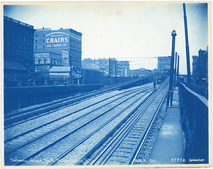 Subway incline, North Station, looking north