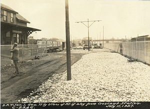 Dorchester Rapid Transit section 1. General north view of right of way from Cresent Station