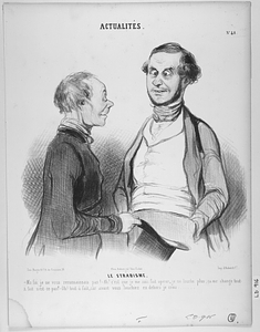 Le STRABISME. - Ma foi, je ne vous reconnaissais pas! - Ah! c'est que je me suis fait opérer, je ne louche plus, ça me change tout à fait n'est-ce pas? - Oh! tout à fait, car avant vous louchiez en dehors je crois......?