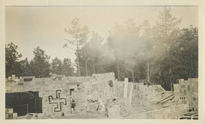Pueblo of the Seven Fires during construction