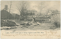 Newton Lower Falls & Bridge, Newton Lower Falls, Mass.