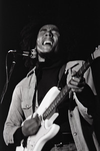 Bob Marley and the Wailers at Paul's Mall: Marley with guitar