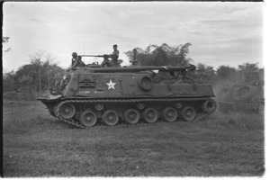 Tank retriever in the field.